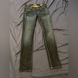 Sinclair ELON Size 25 Blue Denim Jeans Dark Wash